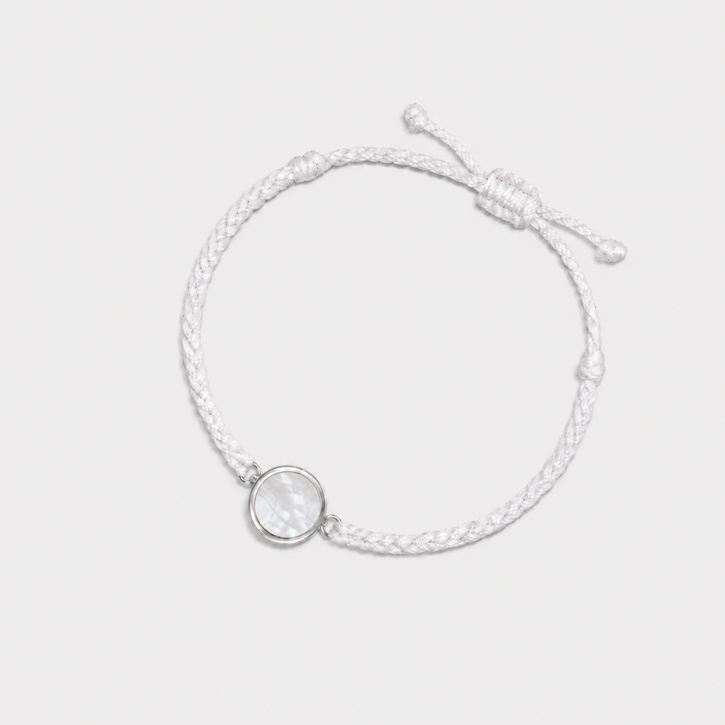 Classic Pearl White Rope Memory Tap Bracelet
