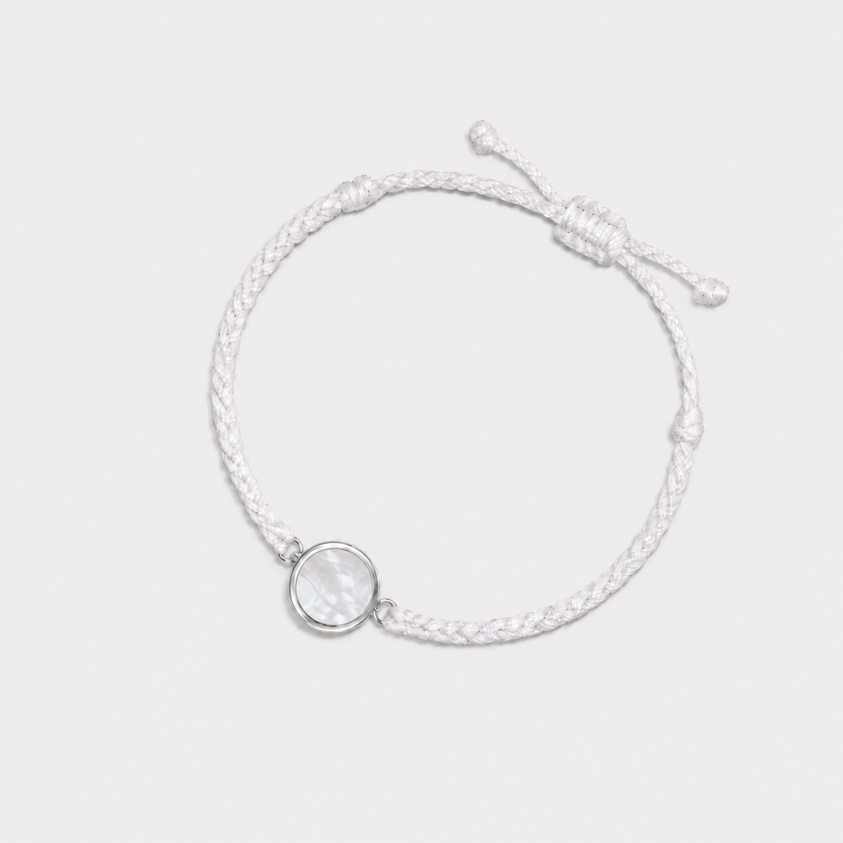 Classic Pearl White Rope Memory Tap Bracelet