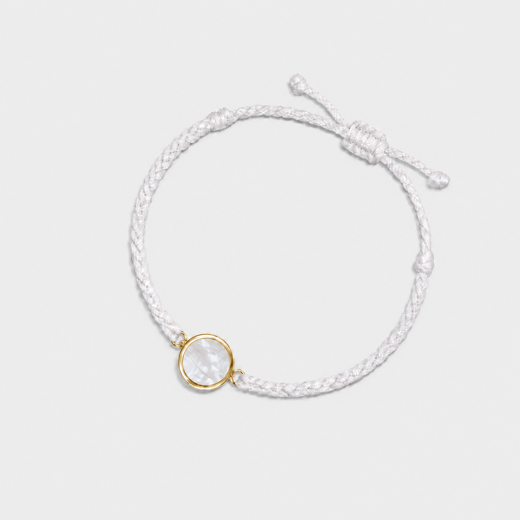 Classic Pearl White Rope Memory Tap Bracelet