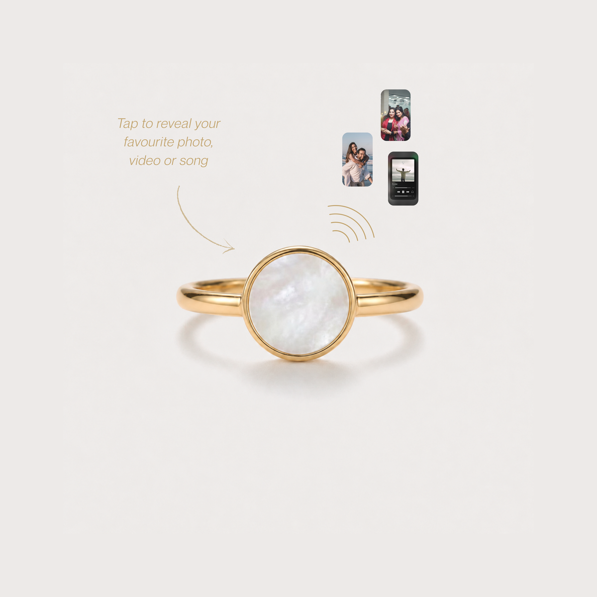Classic Pearl Memory Tap Ring