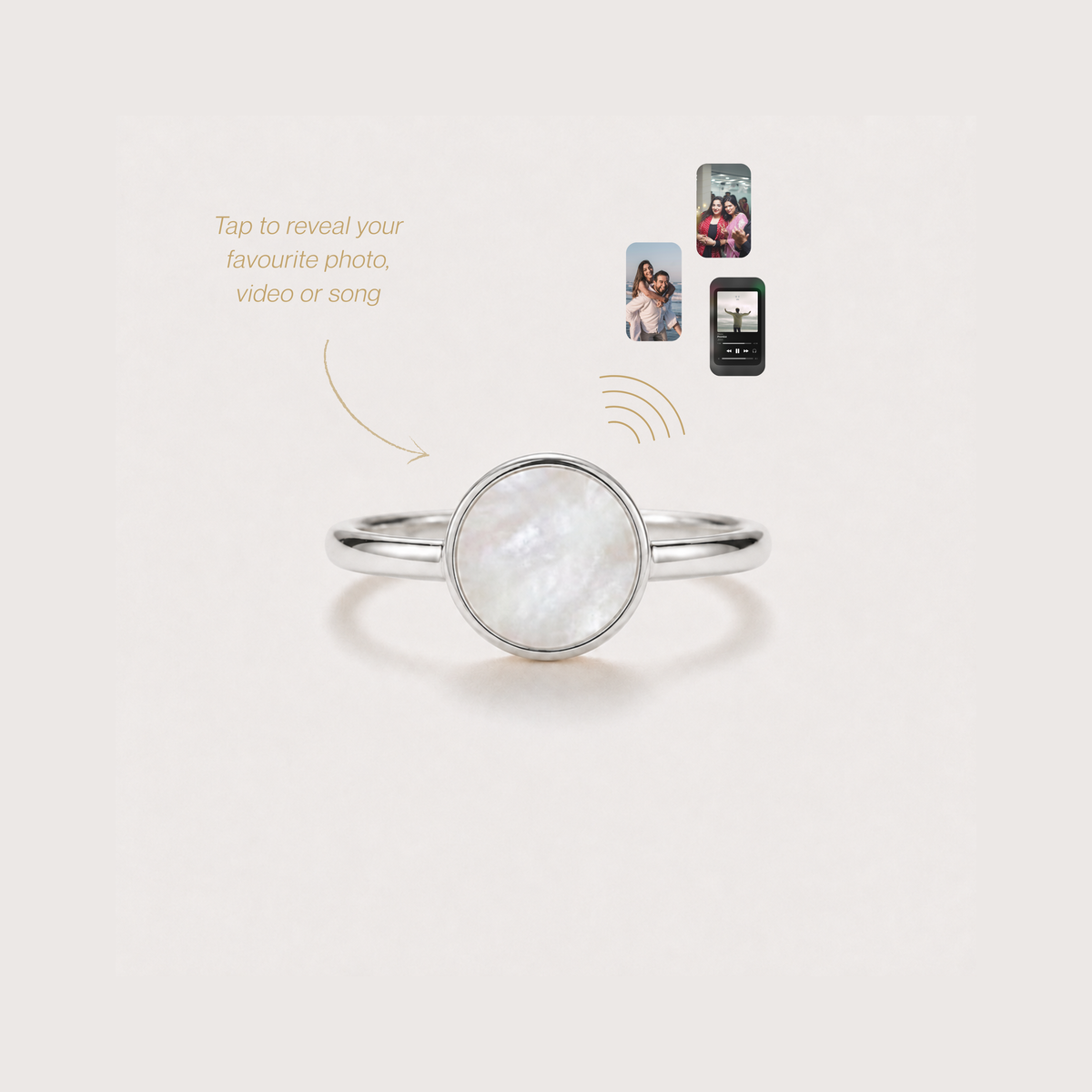Classic Pearl Memory Tap Ring